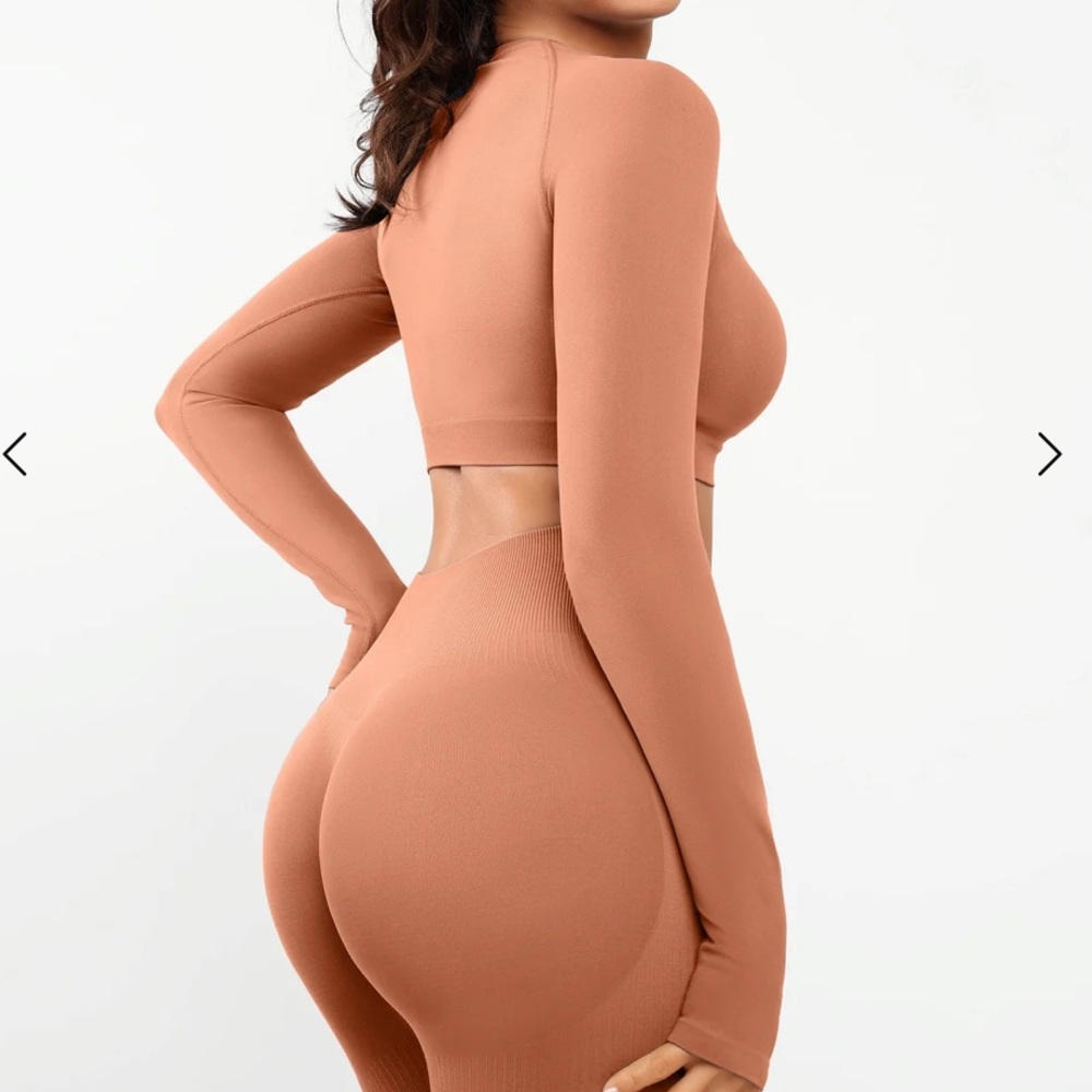 Women's Tan Activewear Set - Picture 5 of 8